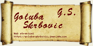 Goluba Škrbović vizit kartica